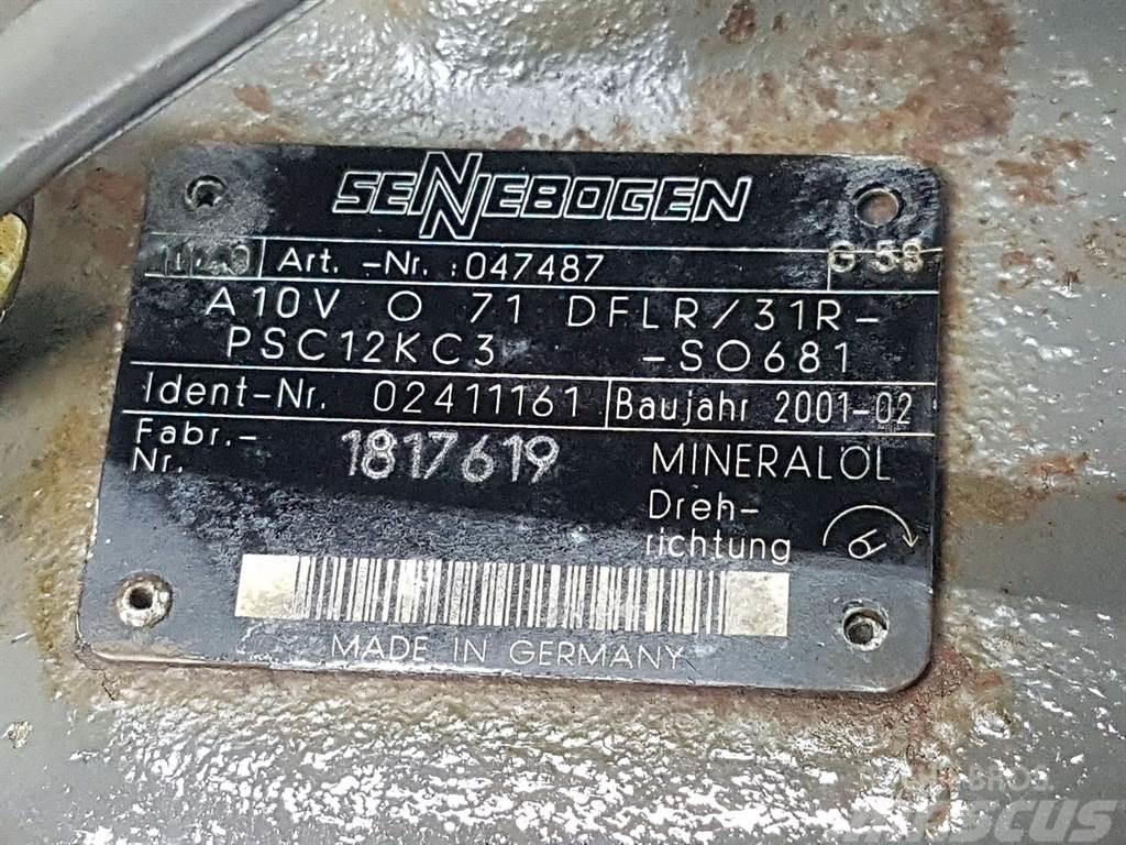 Sennebogen -Rexroth A10VO71DFLR/31R-Load sensing pump Hydraulika