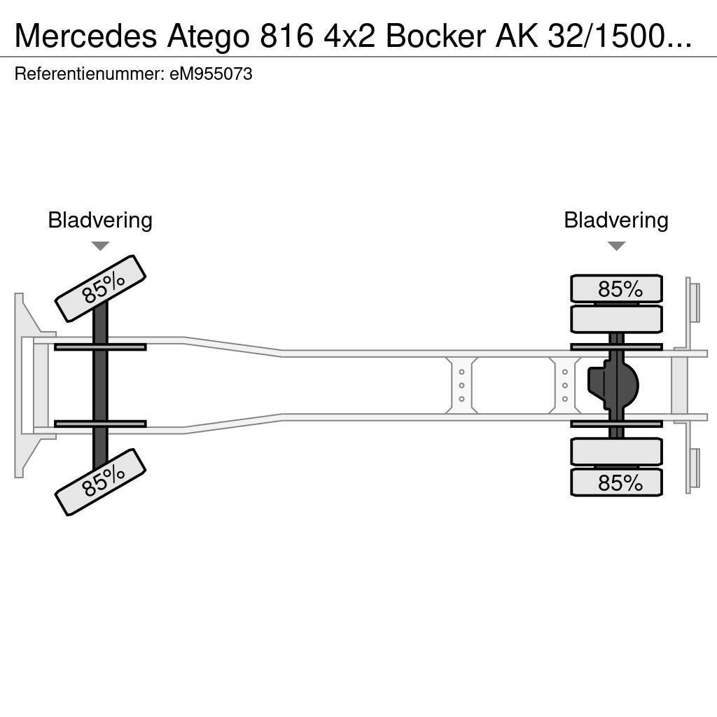 Mercedes-Benz Atego 816 4x2 Bocker AK 32/1500 SPS crane Univerzálne terénne žeriavy