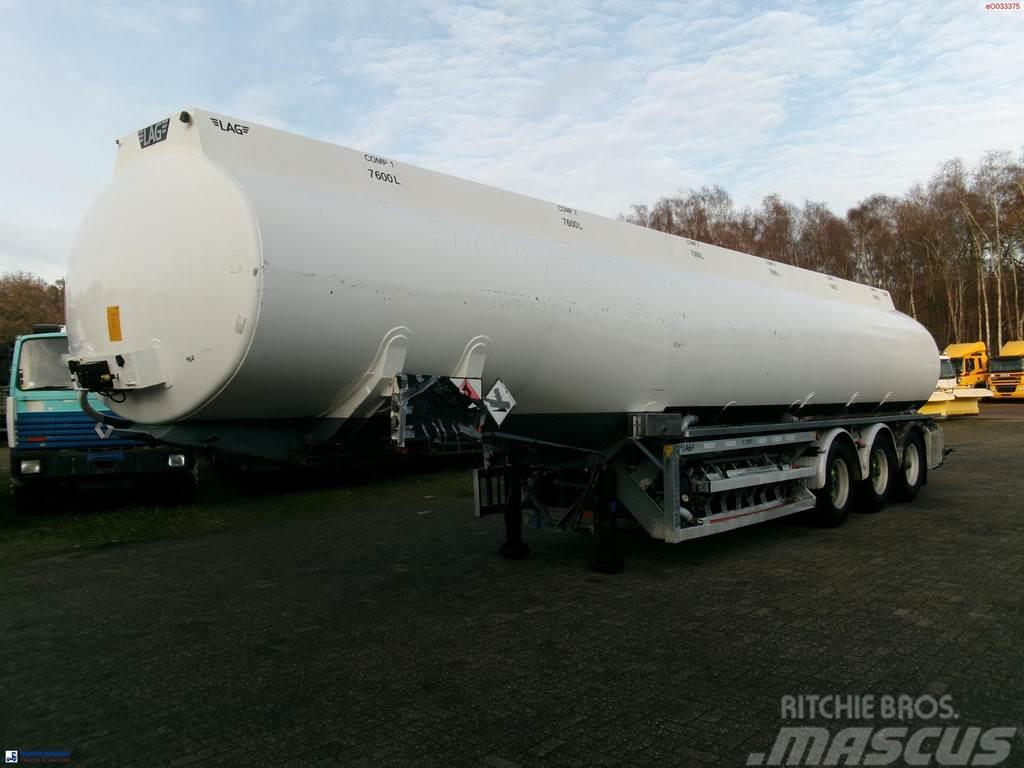 LAG Fuel tank alu 45.2 m3 / 6 comp + pump Cisternové návesy