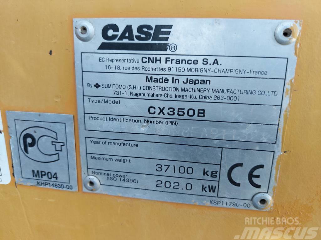 CASE CX 350 B Pásové rýpadlá