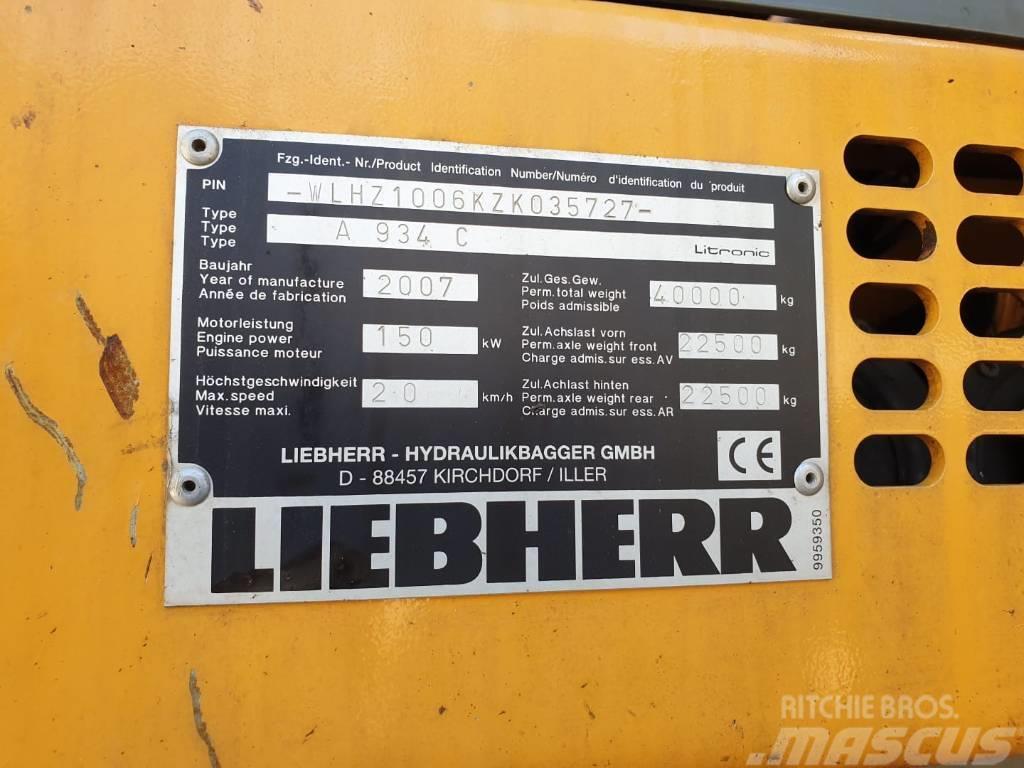 Liebherr A934C Litronic Stroje pre manipuláciu s odpadom