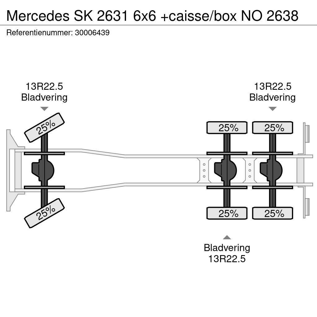 Mercedes-Benz SK 2631 6x6 +caisse/box NO 2638 Nosiče kontajnerov/Prepravníky kontajnerov