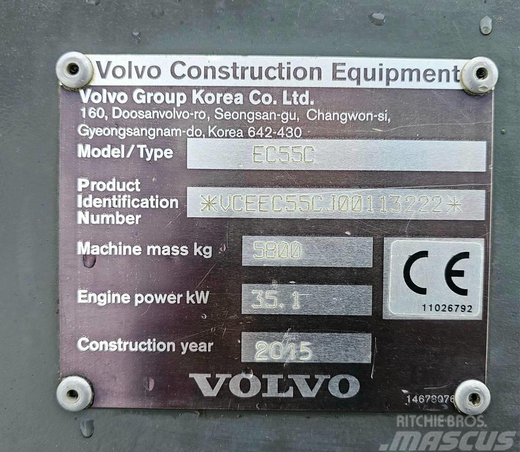 Volvo EC 55 C Mini rýpadlá < 7t