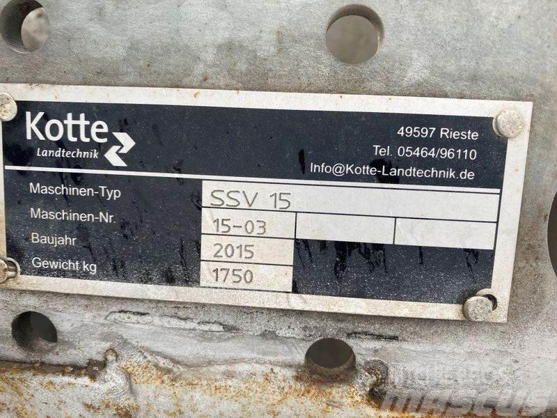 Kotte SSV 15 Schleppschuhverteiler Rozmetadlá maštaľného hnoja