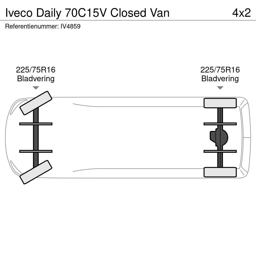 Iveco Daily 70C15V Closed Van Skriňová nadstavba