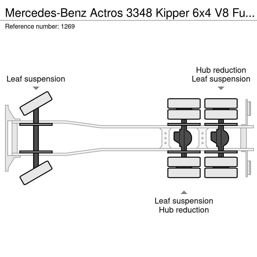 Mercedes-Benz Actros 3348 Kipper 6x4 V8 Full Steel Suspension EP Sklápače