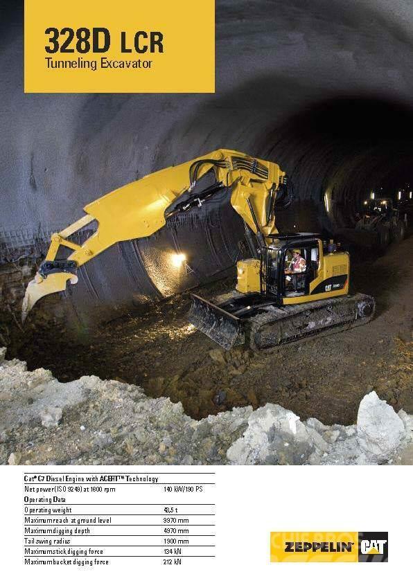 CAT 325 C CR tunnel excavator Pásové rýpadlá