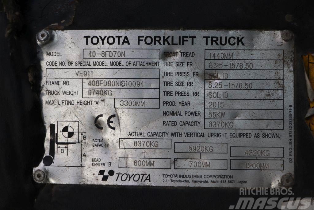 Toyota 40-8FD70N Dieselové vozíky