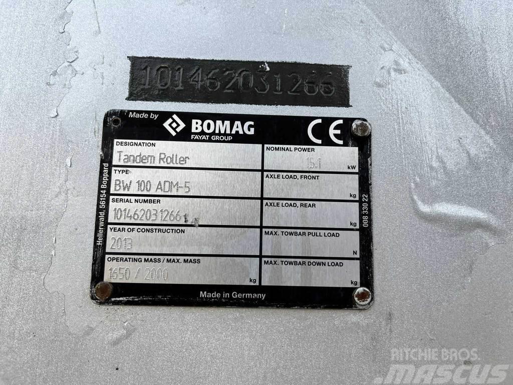 Bomag BW 100 ADM-5 Tandemové valce