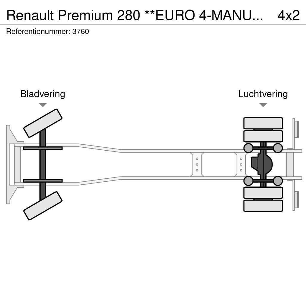Renault Premium 280 **EURO 4-MANUAL GEARBOX** Plošinové nákladné automobily/nákladné automobily so sklápacími bočnicami