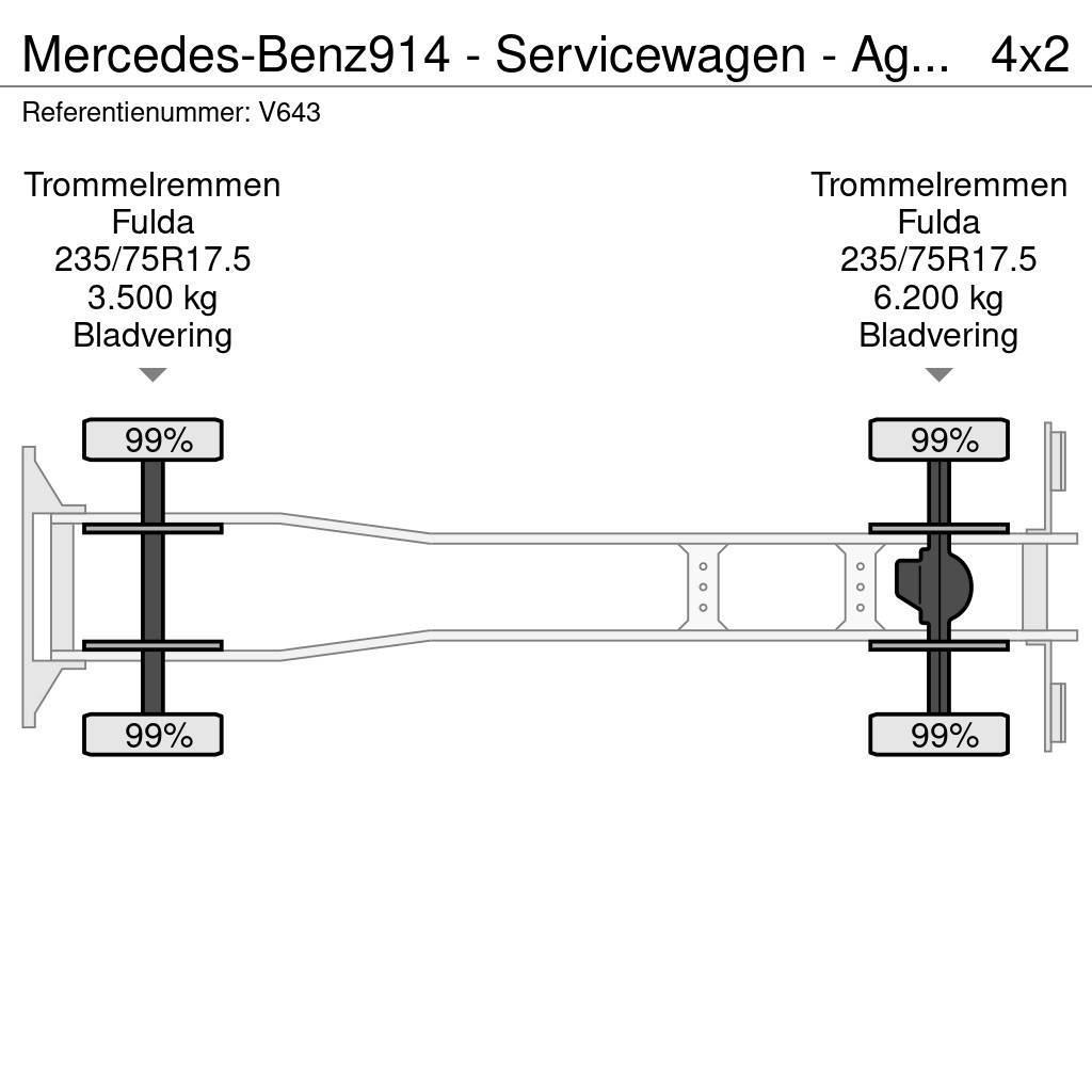 Mercedes-Benz 914 - Servicewagen - Agregaat 440 uur - 31.565km - Hasičské vozy