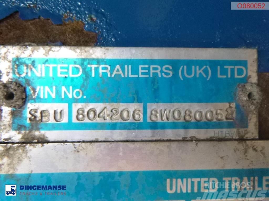 United TRAILERS Tipper trailer alu 52 m3 + tarpaulin Sklápacie návesy