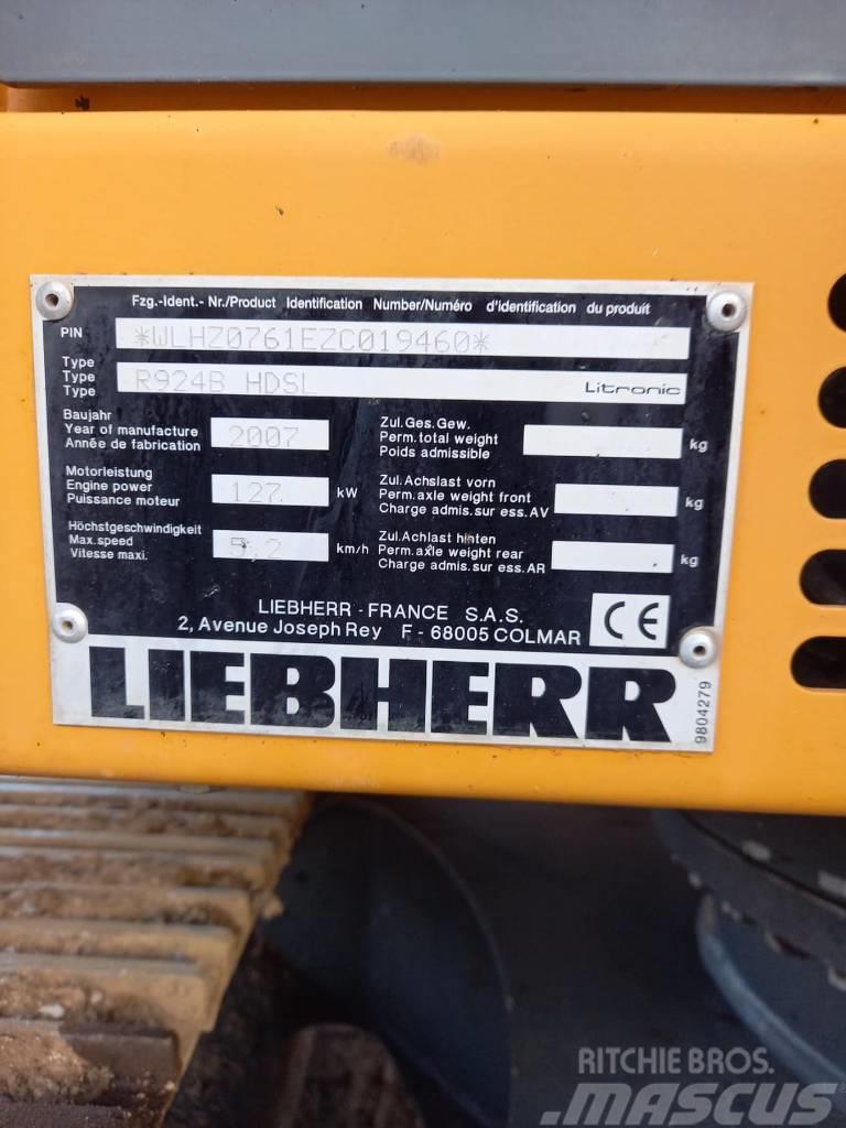 Liebherr R 924 B HD S L LITROIC Pásové rýpadlá