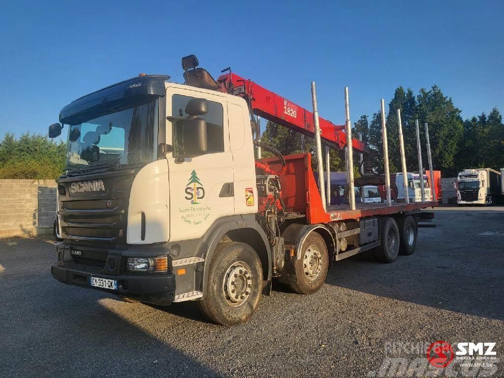 Scania G 440 jonsered 1820 Plošinové nákladné automobily/nákladné automobily so sklápacími bočnicami