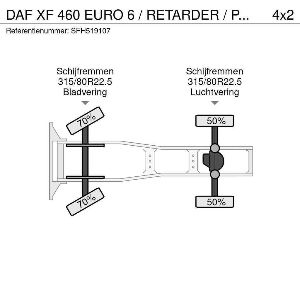 DAF XF 460 EURO 6 / RETARDER / PTO / AIRCO Ťahače
