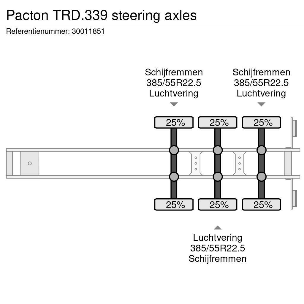 Pacton TRD.339 steering axles Plachtové návesy