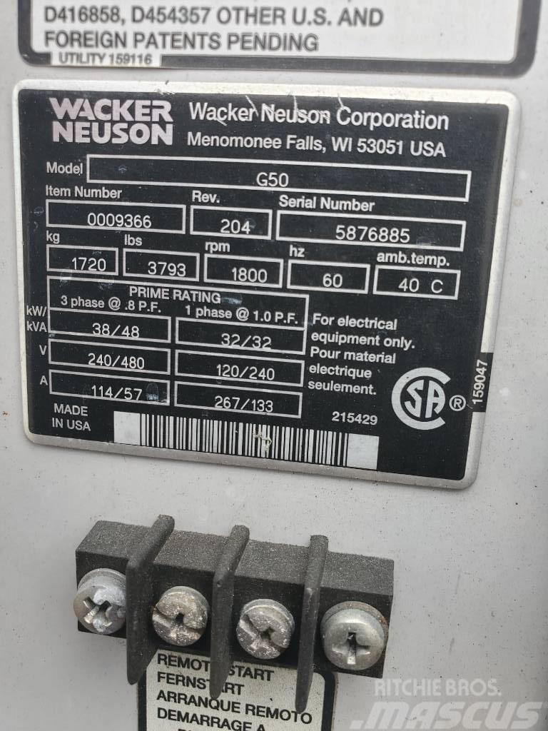 Wacker Neuson G 50 Naftové generátory