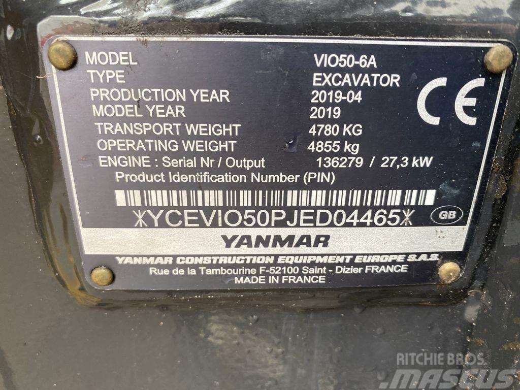 Yanmar VIO50 Pásové rýpadlá