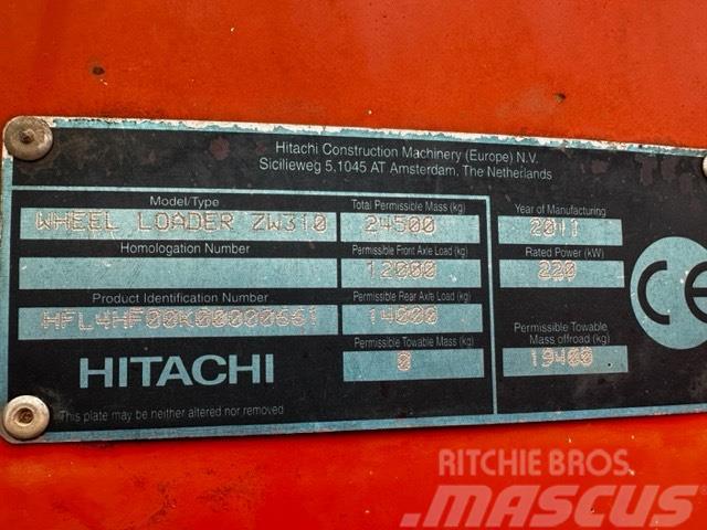 Hitachi ZW 310 PARTS ONLY Kolesové nakladače