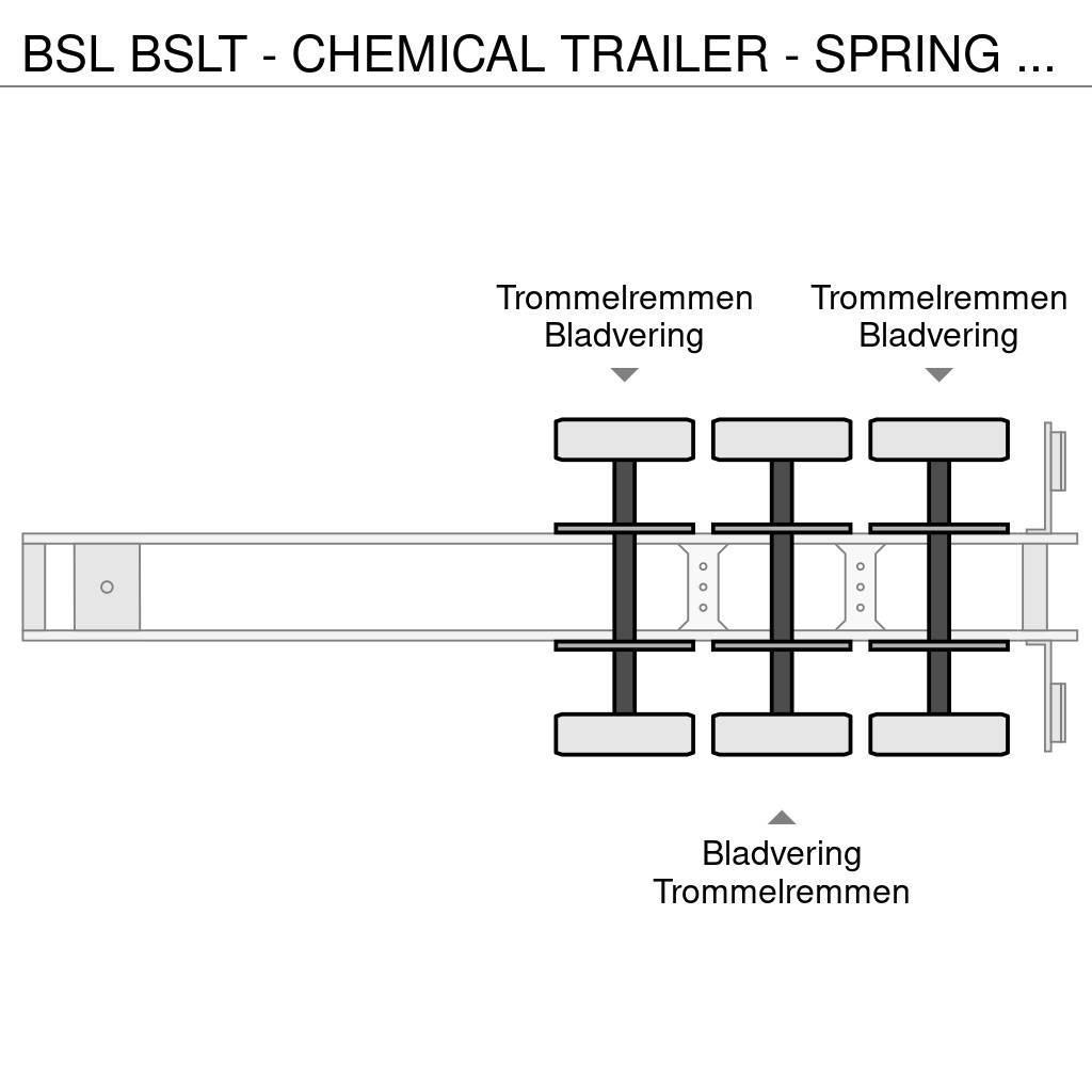 BSL T - CHEMICAL TRAILER - SPRING SUSPENSION Cisternové návesy