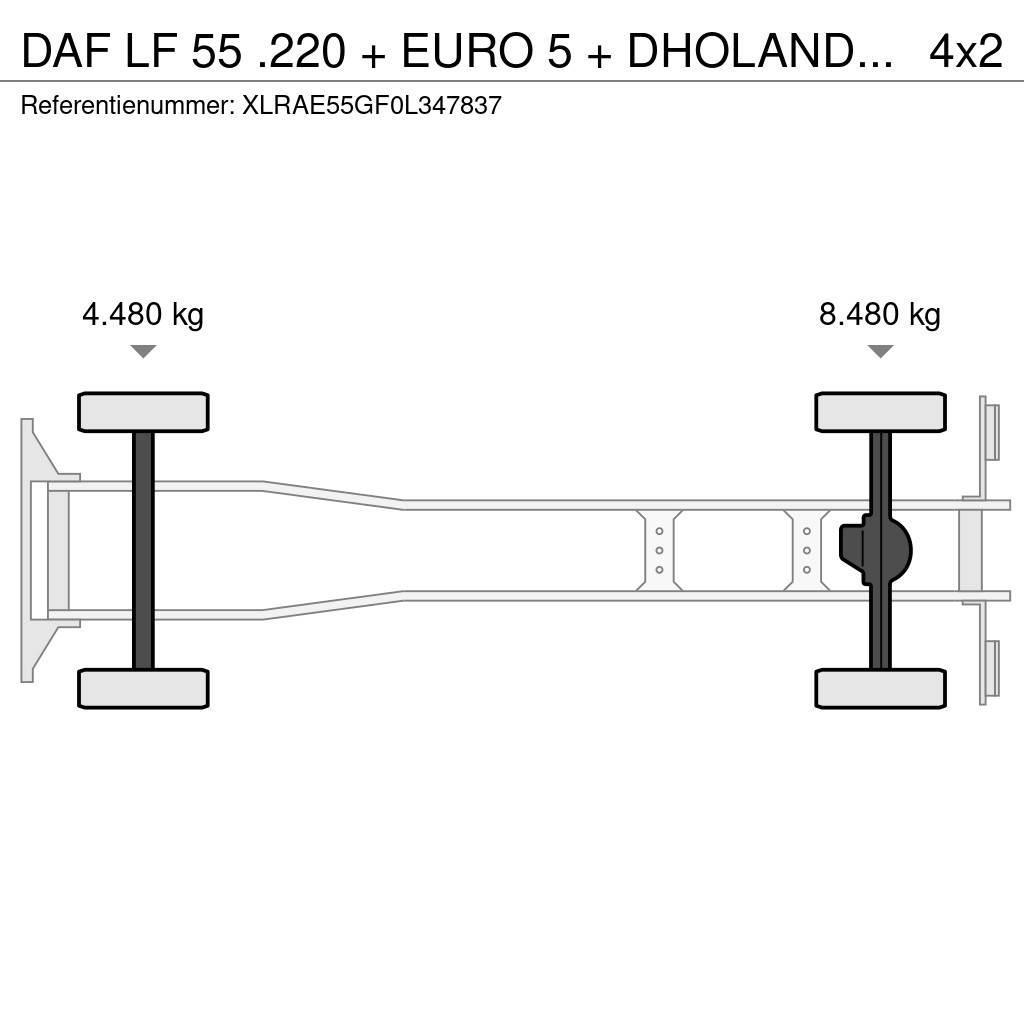 DAF LF 55 .220 + EURO 5 + DHOLANDIA LIFT 12T Nákladné vozidlá bez nadstavby