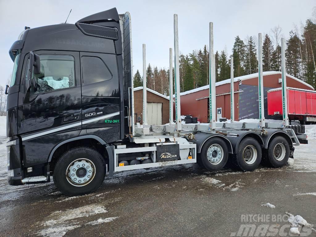 Volvo FH500 TC I-Save Alucar päällirakenteella Nákladné vozidlá na prepravu dreva