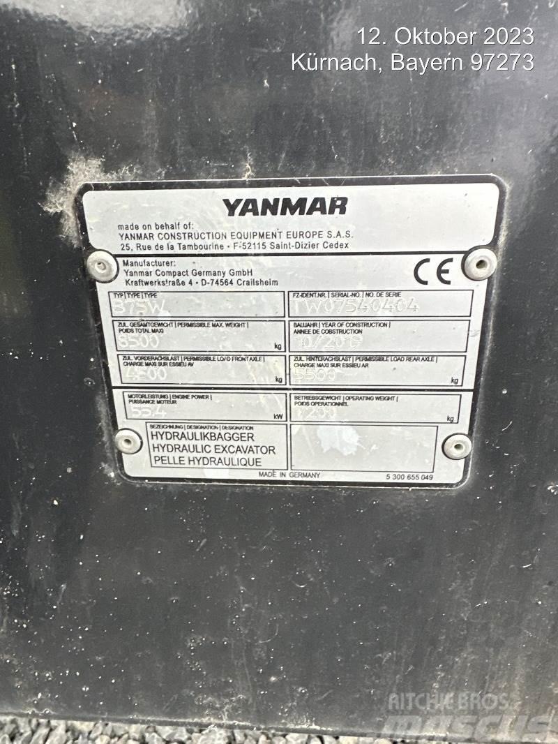 Yanmar B75W Kolesové rýpadlá