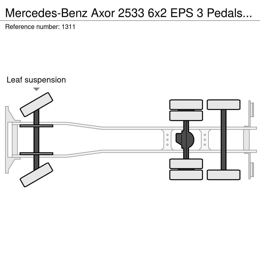 Mercedes-Benz Axor 2533 6x2 EPS 3 Pedals Chassis Cab Good Condit Nákladné vozidlá bez nadstavby