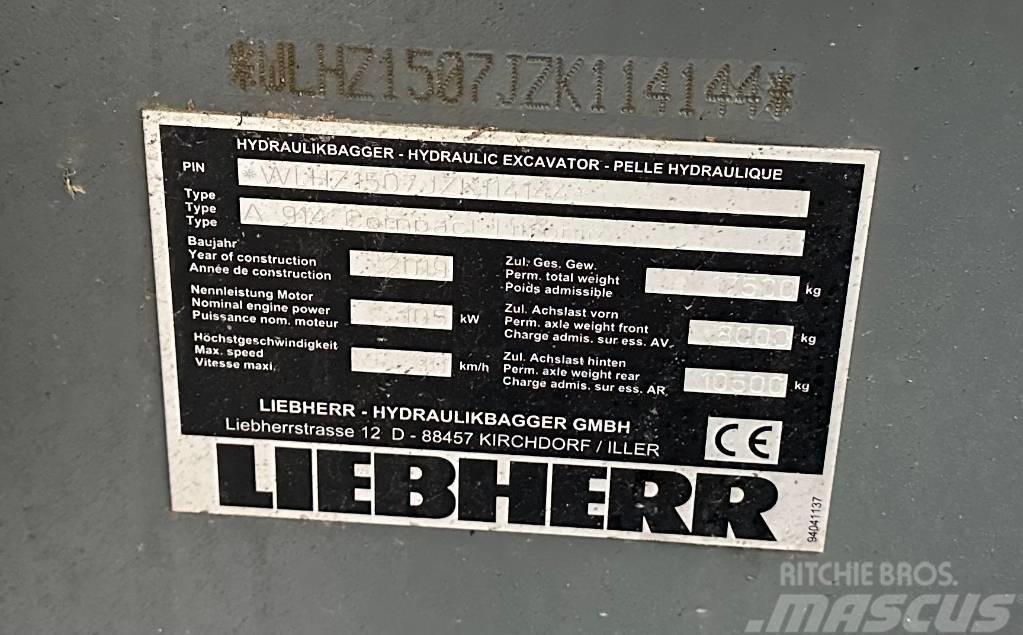 Liebherr A 914 Compact Kolesové rýpadlá