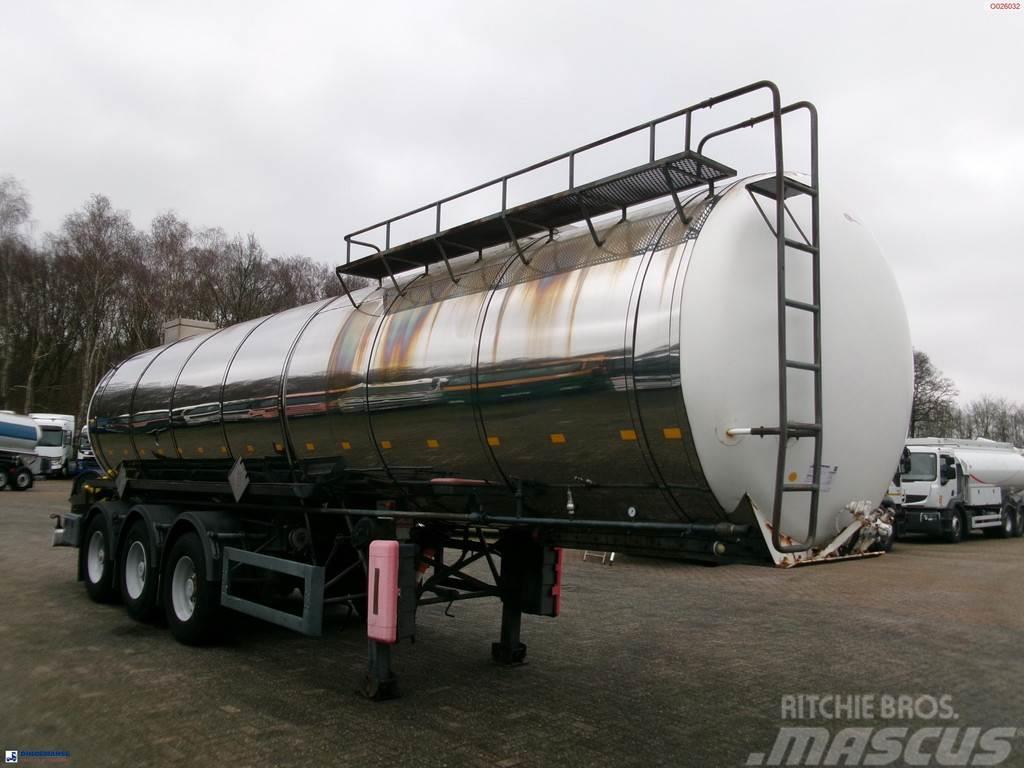 Metalovouga Bitumen / heavy oil tank inox 26.9 m3 / 1 comp Cisternové návesy
