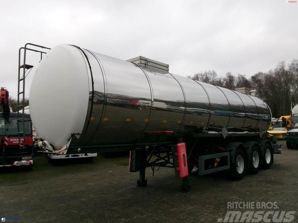 Metalovouga Bitumen / heavy oil tank inox 26.9 m3 / 1 comp Cisternové návesy