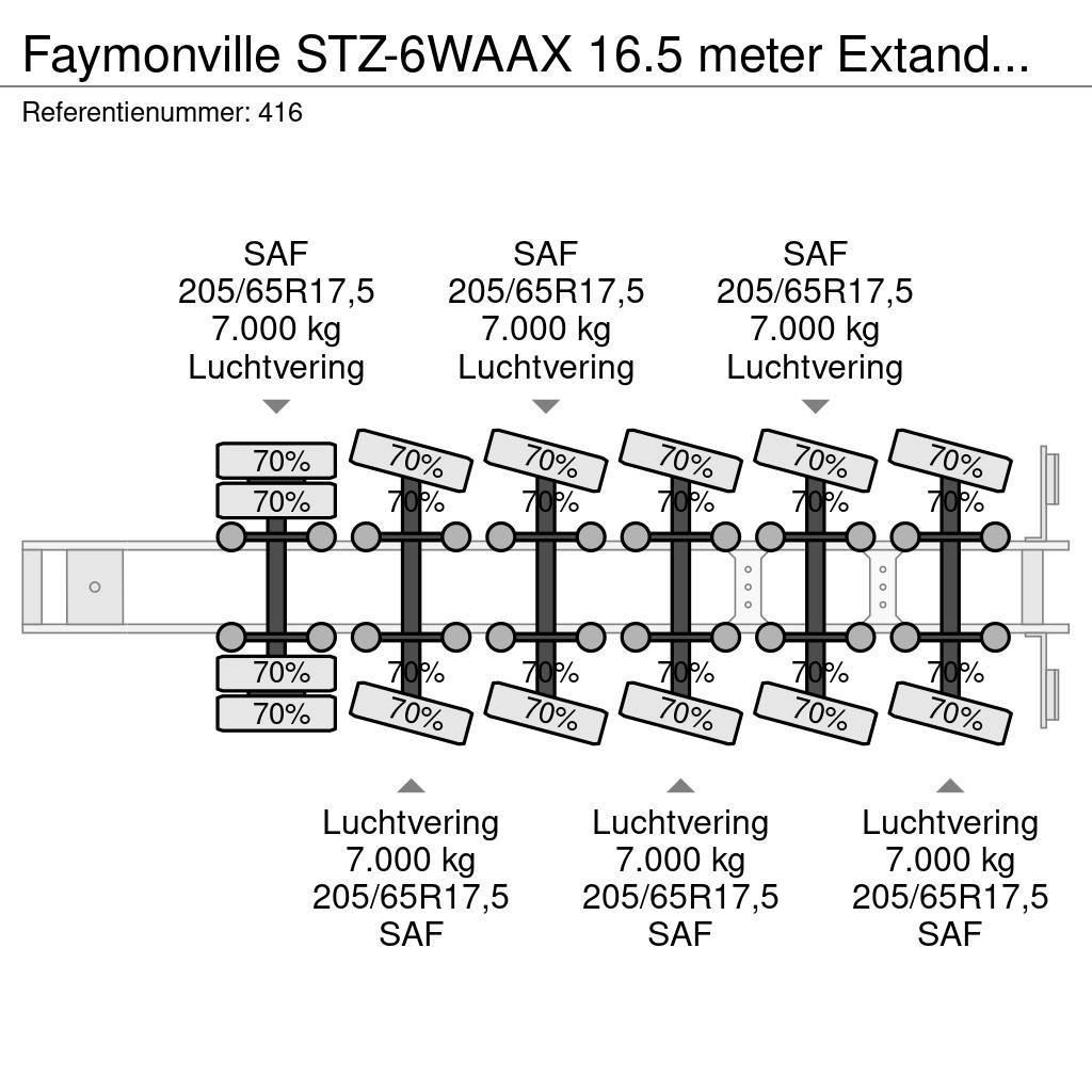 Faymonville STZ-6WAAX 16.5 meter Extandable Powersteering Germ Podvalníkové návesy