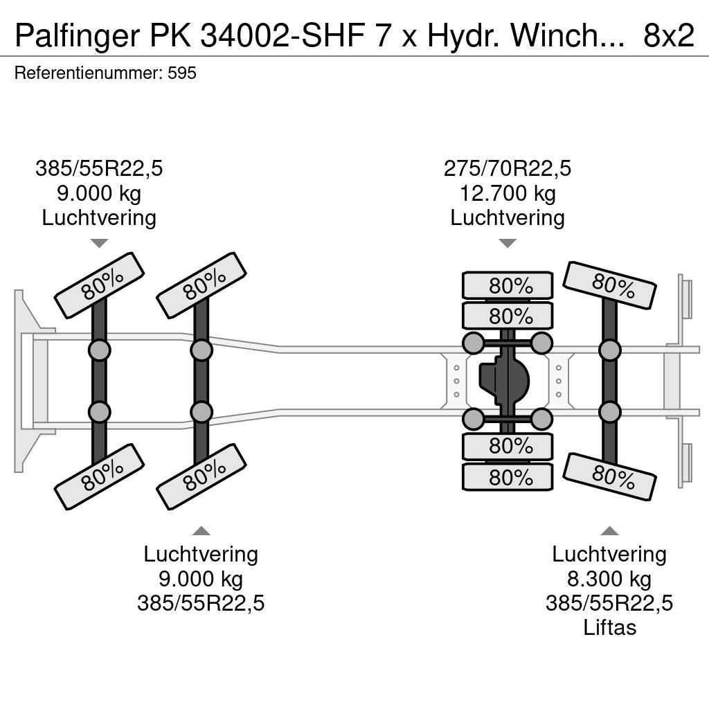 Palfinger PK 34002-SHF  7 x Hydr.  Winch  Scania R580 8x2  E Univerzálne terénne žeriavy