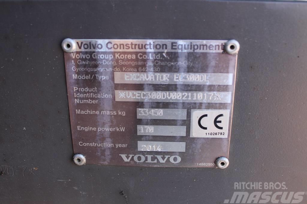 Volvo EC 300 D L / Pyörittäjä, Leica 3D, Kuokkakauha, YM Pásové rýpadlá