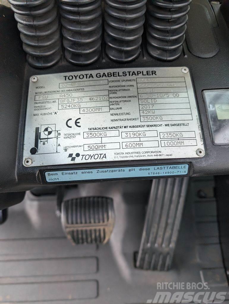 Toyota 8FGJF35 // Triplex // containerfähig LPG vozíky