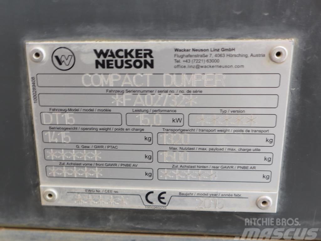 Wacker Neuson DT 15 Pásové sklápače