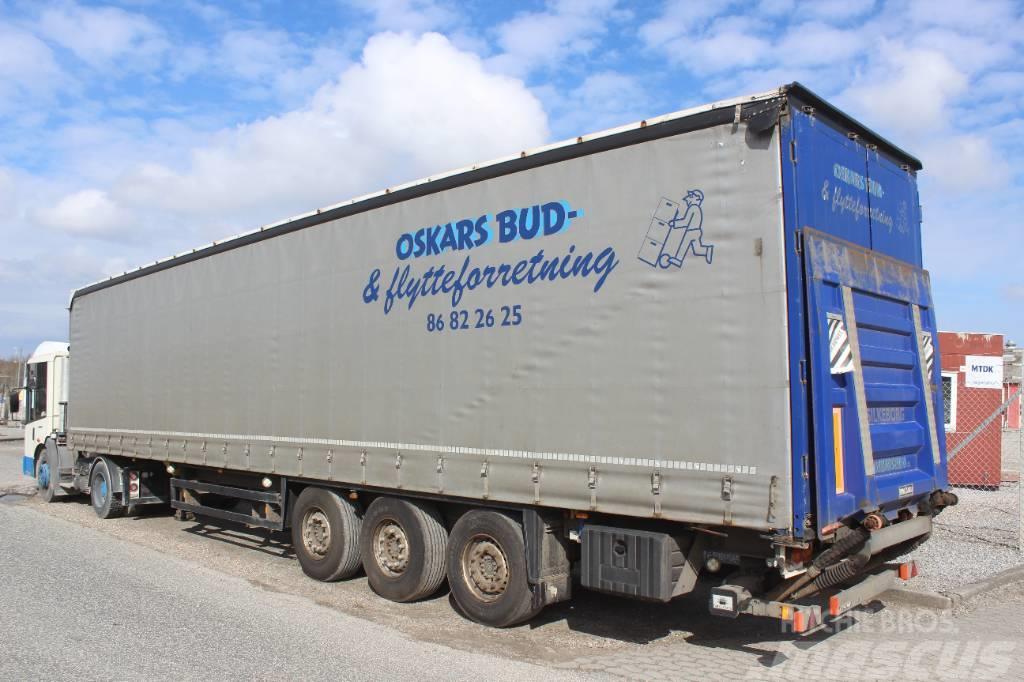 Schmitz Cargobull 3 akslet gardin trailer med lift - skyde/hævetag Plachtové návesy