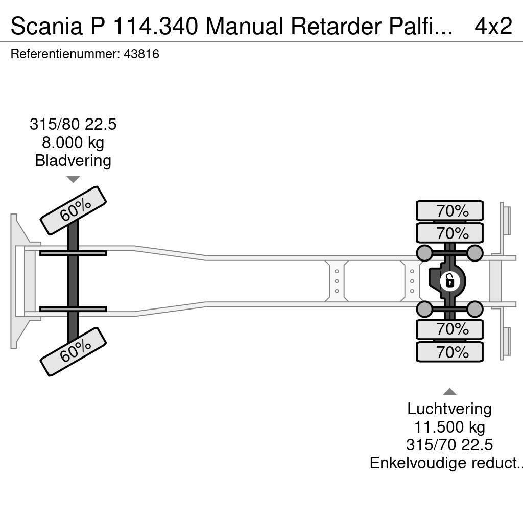 Scania P 114.340 Manual Retarder Palfinger 9,5 Tonmeter l Univerzálne terénne žeriavy