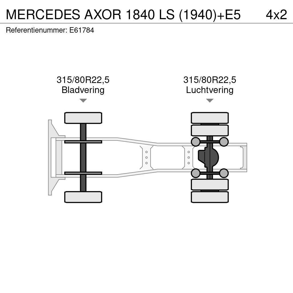 Mercedes-Benz AXOR 1840 LS (1940)+E5 Ťahače