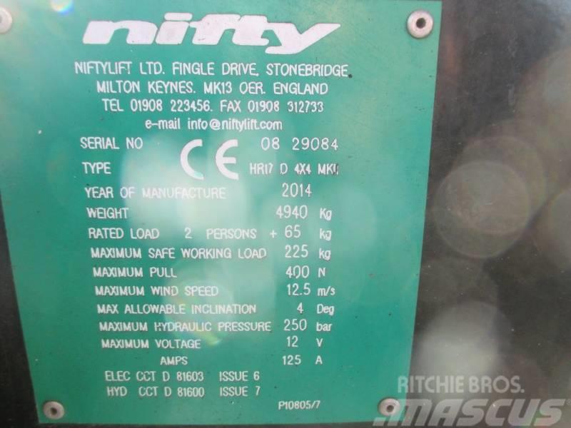 Niftylift HR 17 D 4x4 Kĺbové plošiny
