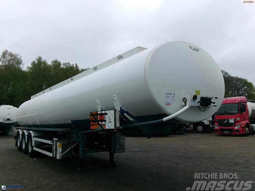 LAG Fuel tank alu 42 m3 / 6 comp + pump Cisternové návesy
