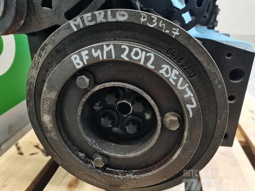 Merlo P 34.7 {Deutz BF4M 2012}pulley wheel Motory