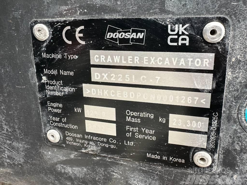 Doosan DX 225 LC-7 TOPCON OQ70/55 Pásové rýpadlá