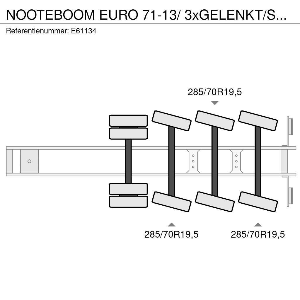Nooteboom EURO 71-13/ 3xGELENKT/STEERING/DIR. Podvalníkové návesy