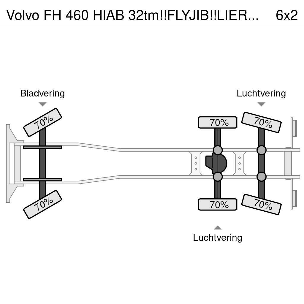 Volvo FH 460 HIAB 32tm!!FLYJIB!!LIER/WINSCH/WINDE!!EURO6 Univerzálne terénne žeriavy
