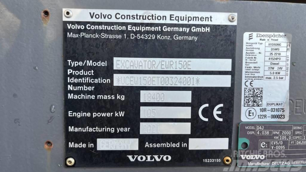 Volvo EWR150E Kolesové rýpadlá
