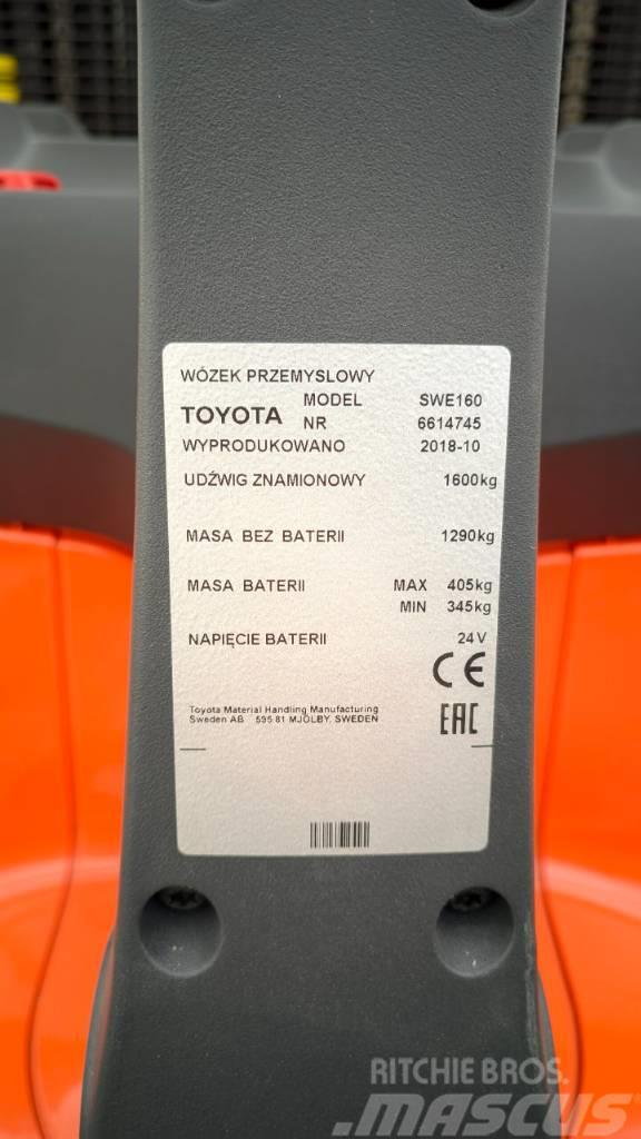 Toyota SWE160 Ručne vedené vysokozdvižné vozíky