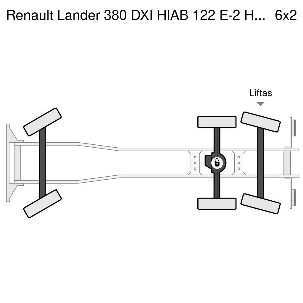 Renault Lander 380 DXI HIAB 122 E-2 HiDuo - REMOTE CONTROL Univerzálne terénne žeriavy