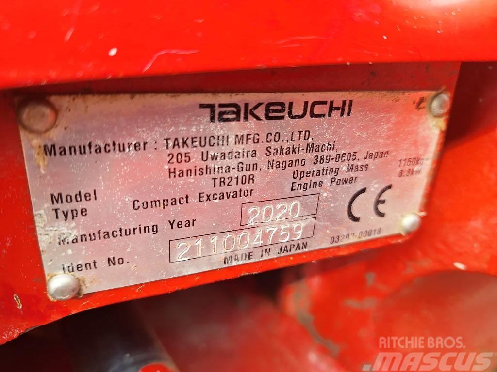 Takeuchi TB210R Mini rýpadlá < 7t