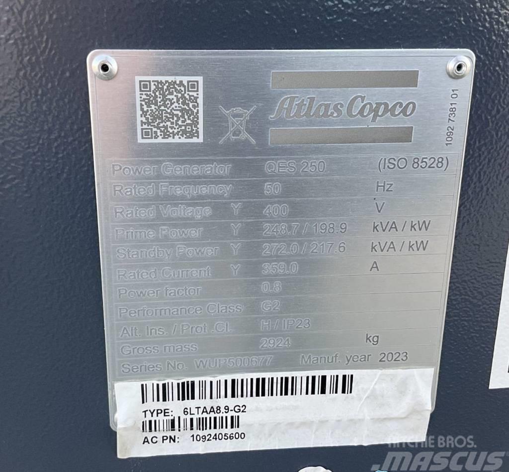 Atlas Copco QES 250 Super Silent Nowy Unused Naftové generátory